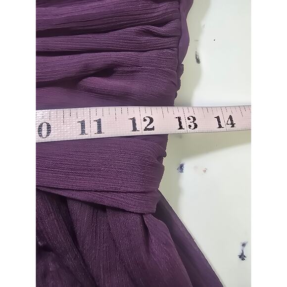 LULU'S S Enchant My Love Dark Purple V-Neck Long Sleeve Maxi Dress NEW B56 - Picture 9 of 10